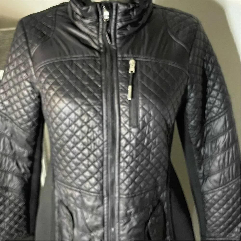 COPY - Michael Kors Women's Quilted Mixed Media Coat Black Size S Winter Casual